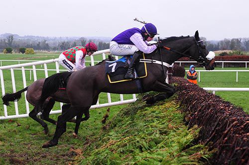 Queen's Wild pictured on her way to victory under Adrian Heskin