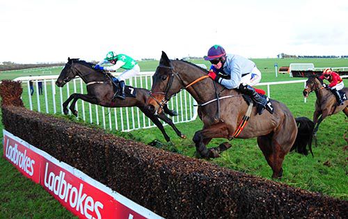 Ard Cregg (far side) and Teelin Star battle it out