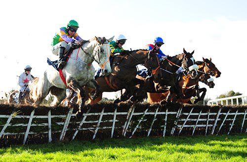 Crafty Power (nearest) jumps an early flight