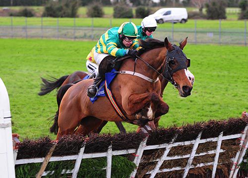 Coolaghaknock Glebe jumps the last