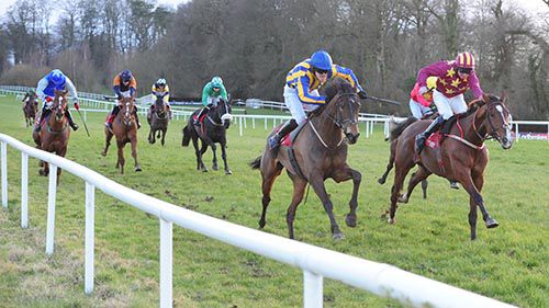 Consharon Boy (blue cap) and Pat Collins