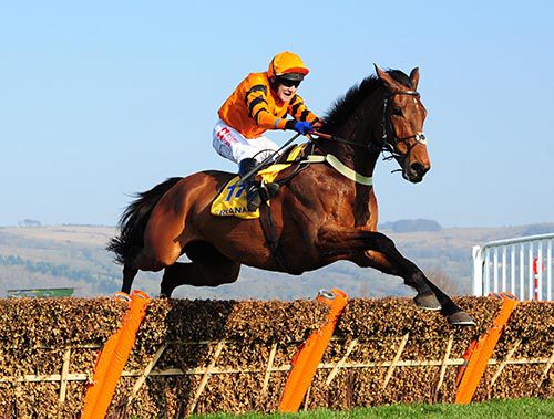 Thistlecrack &  Tom Scudamore jump the last 