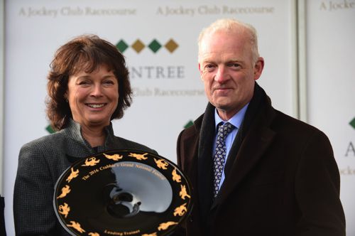 Willie Mullins pictured with his wife Jackie