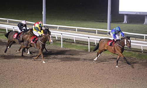 Alcock And Brown (Chris Hayes) stretch clear in the finale at Dundalk