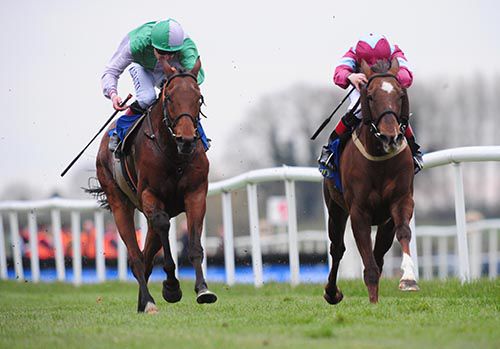 Lady Giselle (right) holds off Ancient Sands