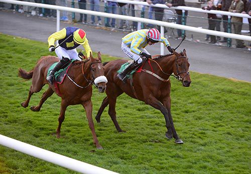 Bertie Bell (right) beats The Storyteller 