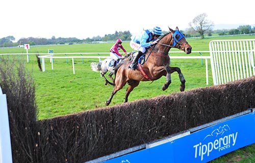Winter Magic and Davy Russell clear the last ahead of Nimdani