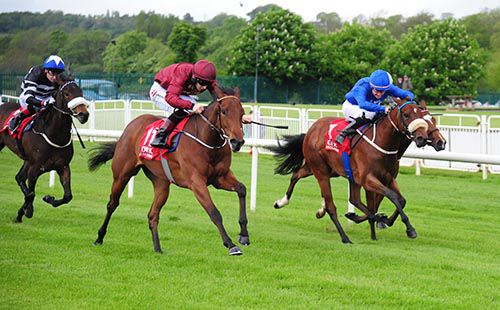 Spy Ring won the first under Colin Keane (maroon)