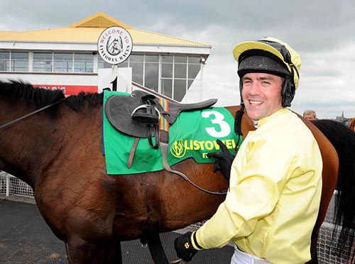 Brian O'Connell after completing his treble aboard Popboru