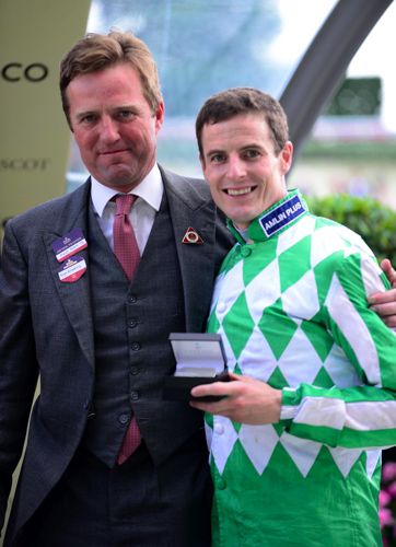 Fran Berry pictured with Ralph Beckett after winning with Kinema at Royal Ascot last year