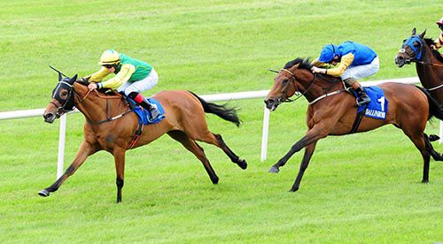 Knockmaole Boy and Robbie Downey beat Aimhirgin Lass 