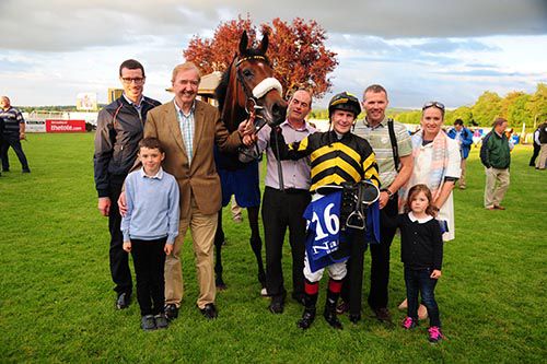 A picture for the mantelpiece - Dermot Weld with his 4000th winner, Sea Swift 