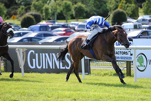 Harvey Specter seen winning at Bellewstown when trained by Ger Lyons in 2016