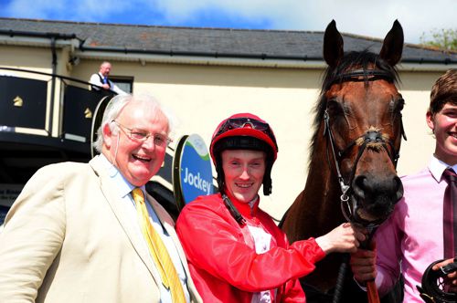 Gordon Lord Byron pictured with trainer Tom Hogan