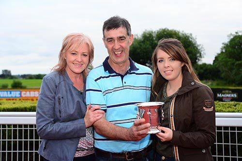 Pat Downey with his wife Karen and daughter Heather