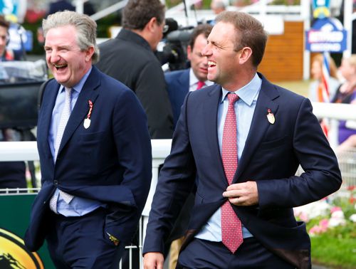 Trainer Charlie Appleby (right)