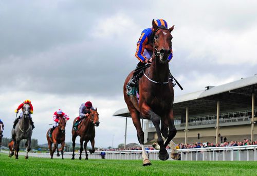 Churchill winning at the Curragh