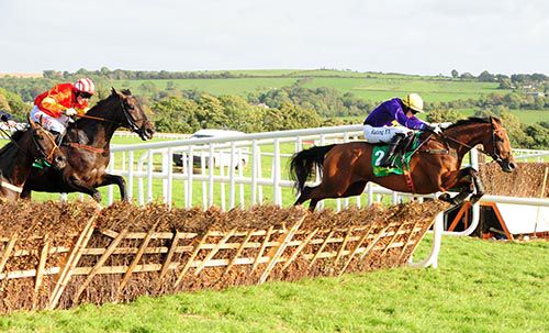 Electric Concorde and Bryan Cooper jump the last