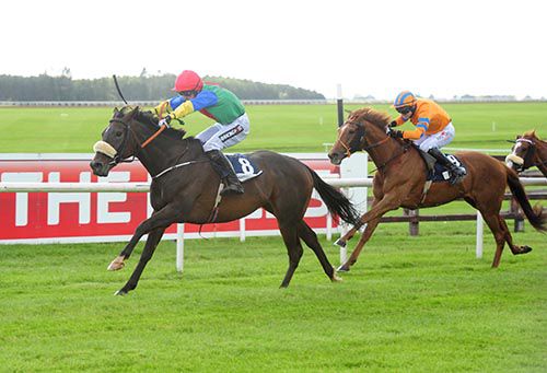 Theos Well and Patrick Mullins come home in front