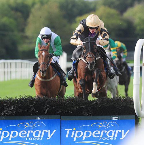 Ivan Grozny jumps the last under Ruby Walsh