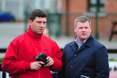 Olly Murphy pictured with Gordon Elliott