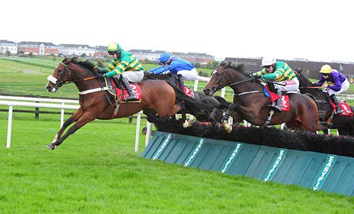 Joshua Lane and Mark Walsh on the way to victory