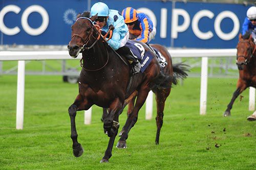 Almanzor and Christophe Soumillon pictured on their way to victory