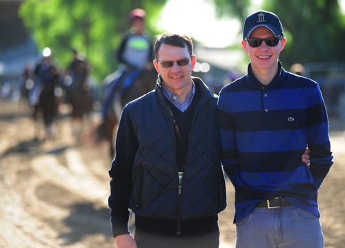Joseph O'Brien pictured with his father Aidan