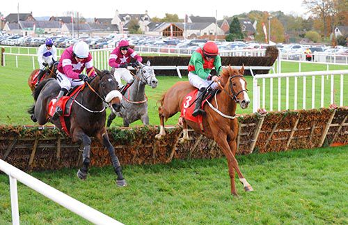 Rashaan (white face) just leads Apple's Jade away from the last