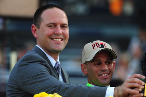 Chad Brown, left