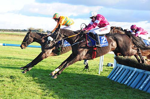 Mahler Ten (inside) and Fire In His Eyes jump the last together