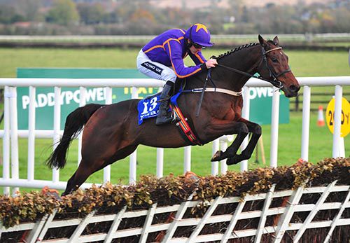 Saturnas shows his jumping prowess in Naas