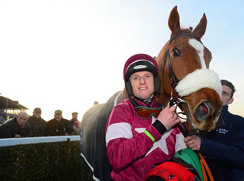 Jamie Codd and Samcro after their win in the bumper