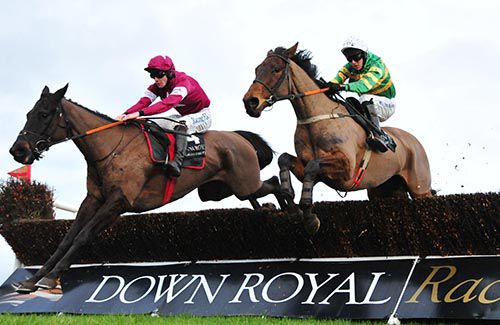 A Great View (right) tackles Double Scores