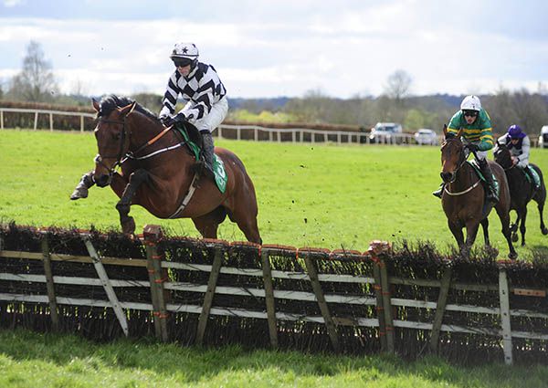 Next Bend and Jonathan Moore jump the last