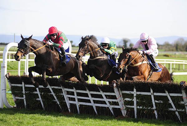 Aa Bee See, centre, unleashes his challenge at the last 