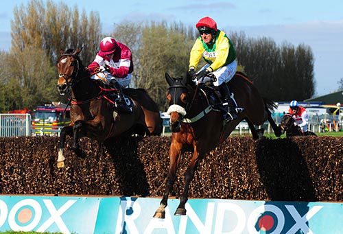 Fox Norton and  Robbie Power (nearside) jump on from Sub Lieutenant and Bryan Cooper
