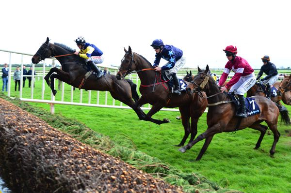 Hurricane Ben leads over a fence at Fairyouse