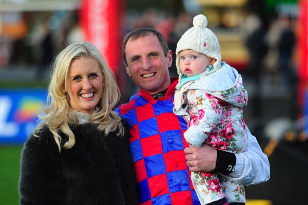 Jamie Codd with his wife Robyn and their daughter Lottie