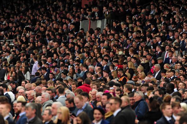 Packed stands at Punchestown