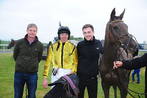 Barry Connell, Steven Clements, Rory Connell and Champayne Lady