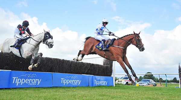 The Denis Hogan ridden Jack The Wire leads from Magnetic Force