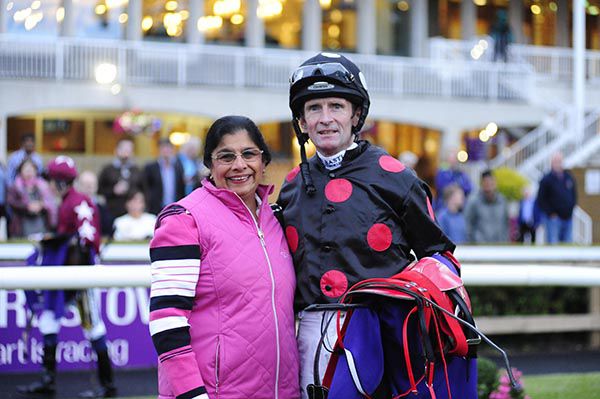 Kevin Manning with owner Rita Shah
