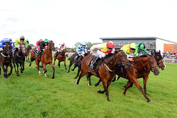 Guanabara Bay, centre, just prevails in Down Royal