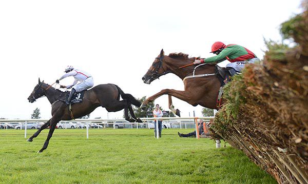 Rashaan chases Wakea over the final flight