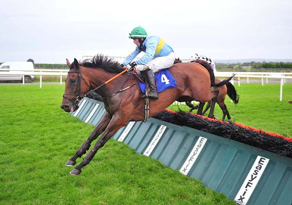 All's Quiet and Barry John Foley pictured on their way to victory