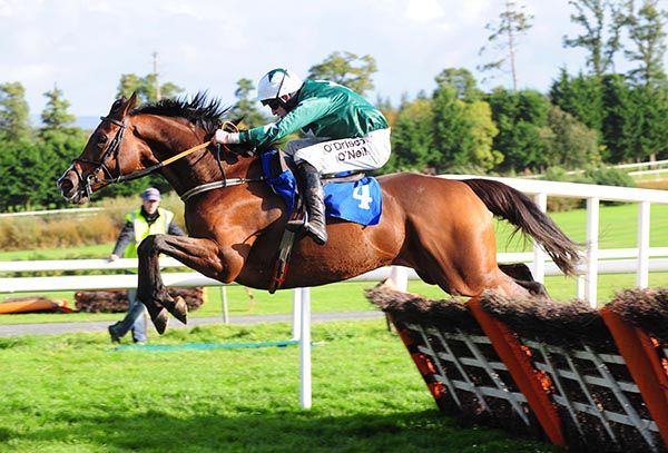 Dysios and Roger Loughran clear the last