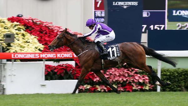 Highland Reel winning in 2015 Hong Kong Vase