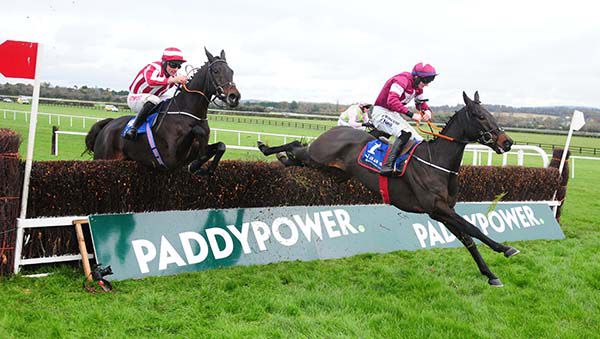 Ball D'Arc (Jack Kennedy) leads Ordinary World (Davy Russell) home