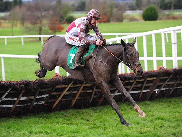 Diamond Cauchois and Davy Russell pictured on their way to victory